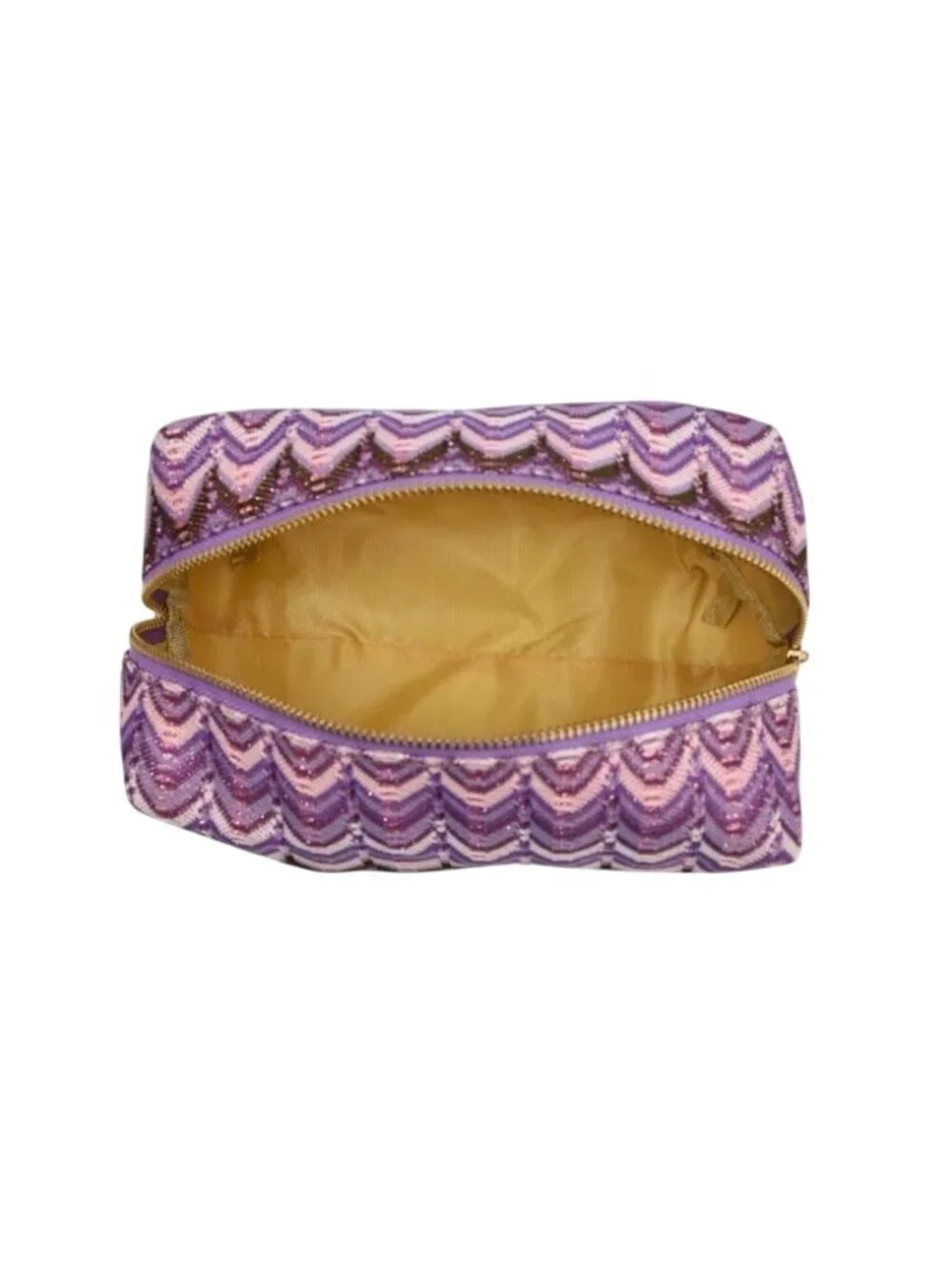 3 Chevron Pattern Toiletry Bags Travel Cosmetic Pouches Zippered Rectangular